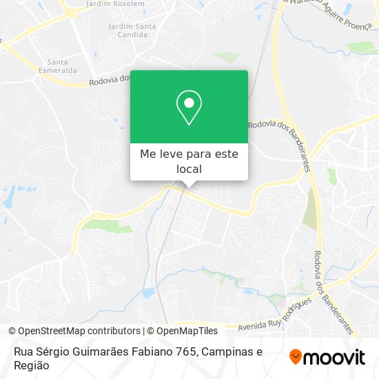 Rua Sérgio Guimarães Fabiano 765 mapa