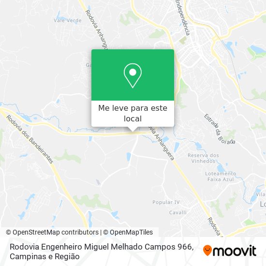 Rodovia Engenheiro Miguel Melhado Campos 966 mapa