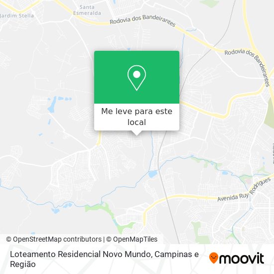 Loteamento Residencial Novo Mundo mapa