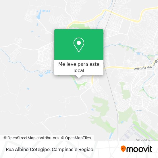Rua Albino Cotegipe mapa