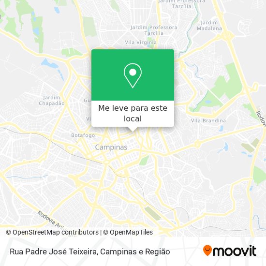 Rua Padre José Teixeira mapa