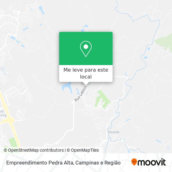 Empreendimento Pedra Alta mapa