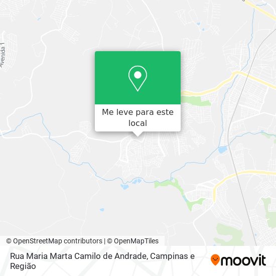 Rua Maria Marta Camilo de Andrade mapa