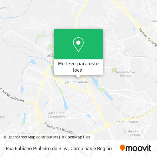 Rua Fabiano Pinheiro da Silva mapa