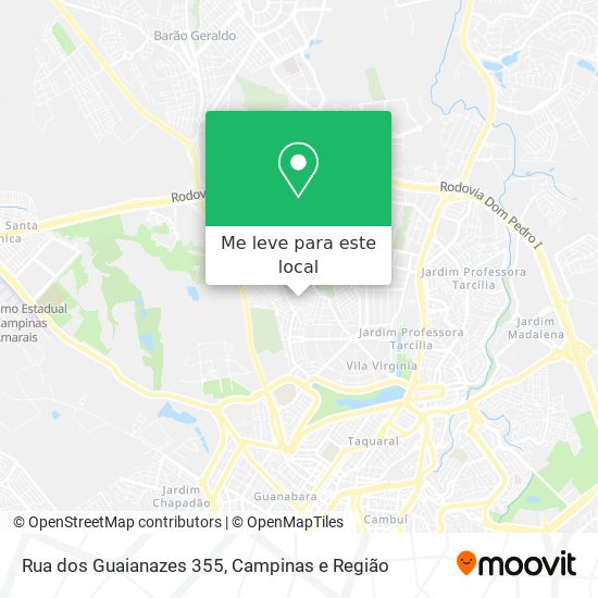 Rua dos Guaianazes 355 mapa