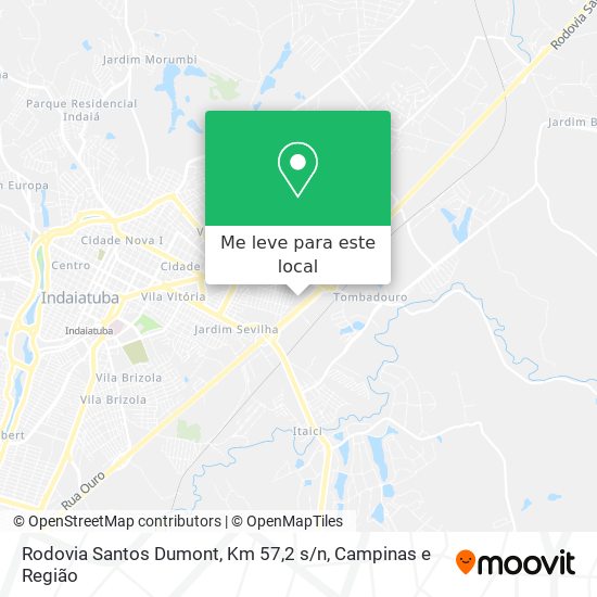Rodovia Santos Dumont, Km 57,2 s / n mapa