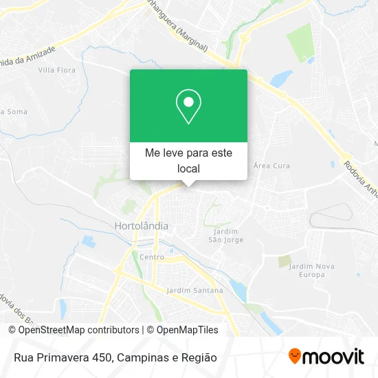 Rua Primavera 450 mapa