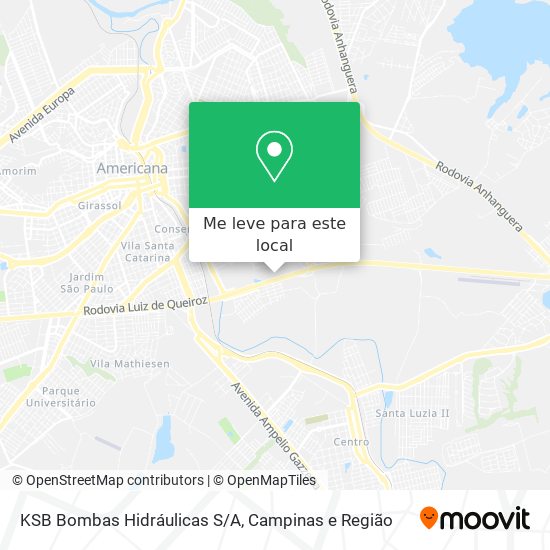 KSB Bombas Hidráulicas S/A mapa