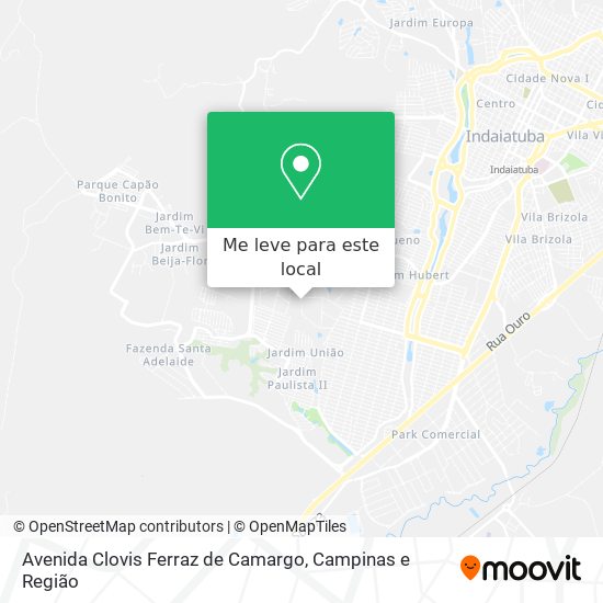 Avenida Clovis Ferraz de Camargo mapa