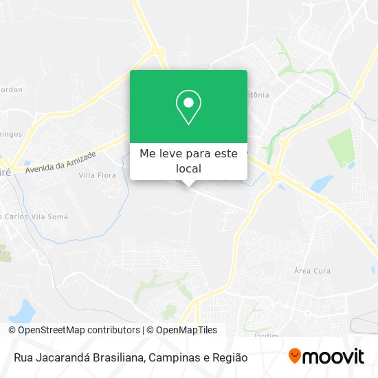 Rua Jacarandá Brasiliana mapa