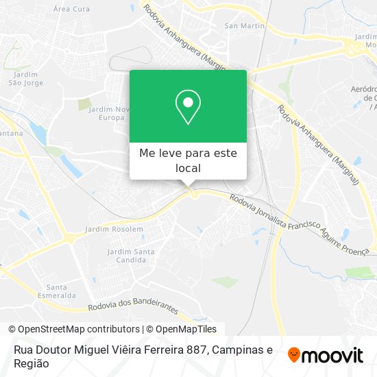 Rua Doutor Miguel Viêira Ferreira 887 mapa