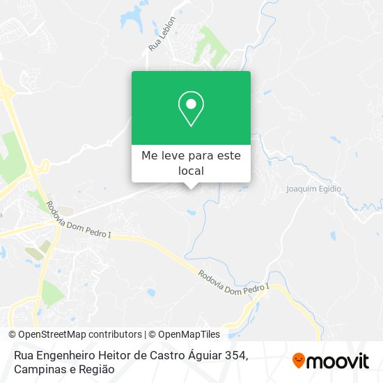 Rua Engenheiro Heitor de Castro Águiar 354 mapa