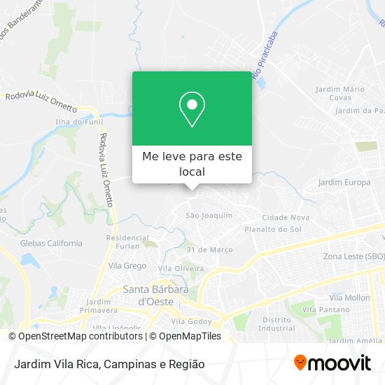 Jardim Vila Rica mapa