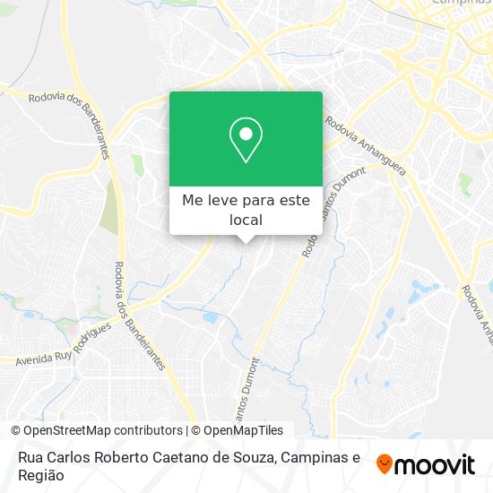 Rua Carlos Roberto Caetano de Souza mapa