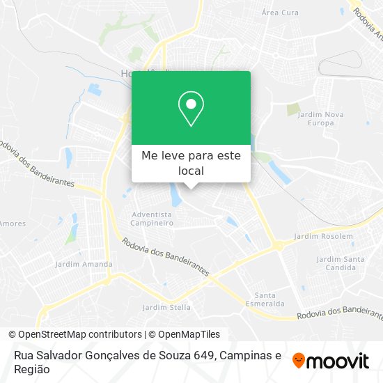 Rua Salvador Gonçalves de Souza 649 mapa