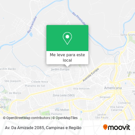 Av. Da Amizade 2085 mapa