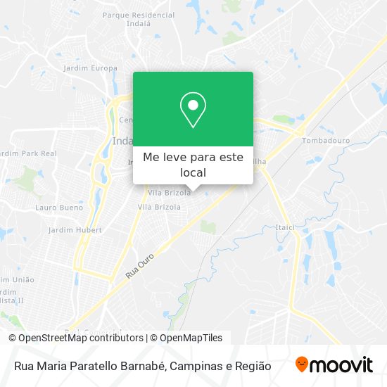 Rua Maria Paratello Barnabé mapa