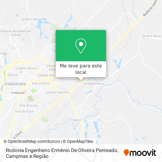 Rodovia Engenheiro Ermênio De Oliveira Penteado mapa