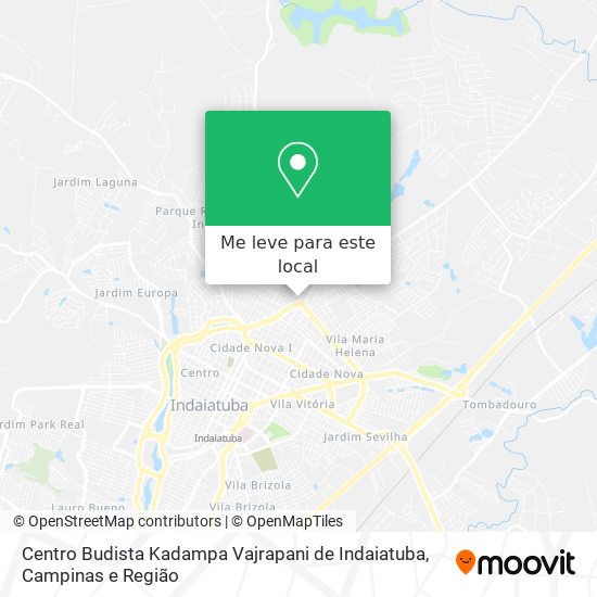 Centro Budista Kadampa Vajrapani de Indaiatuba mapa