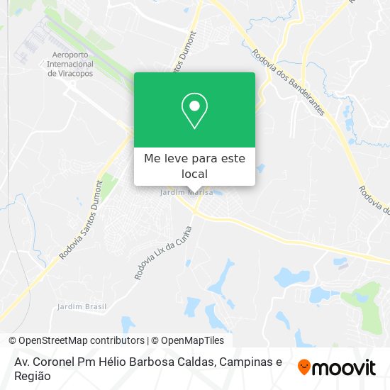 Av. Coronel Pm Hélio Barbosa Caldas mapa