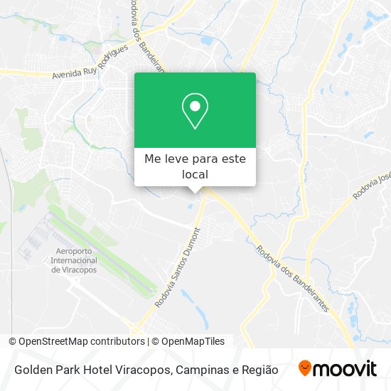 Golden Park Hotel Viracopos mapa