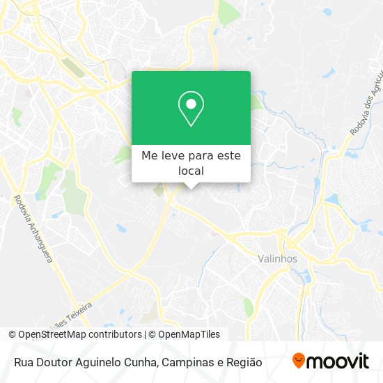 Rua Doutor Aguinelo Cunha mapa