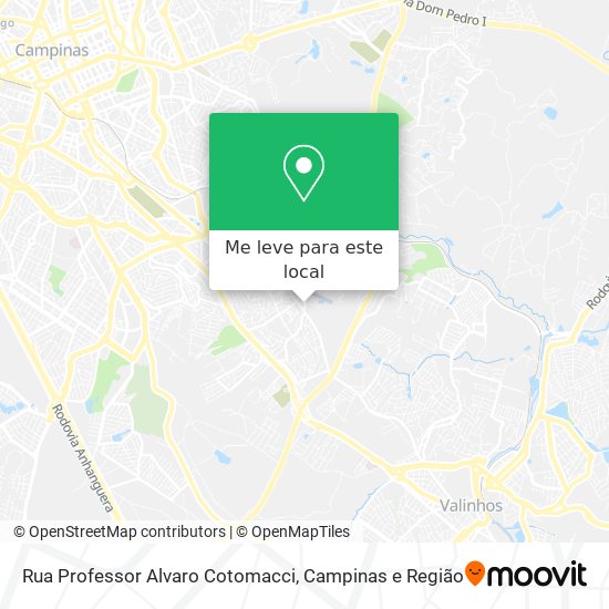 Rua Professor Alvaro Cotomacci mapa