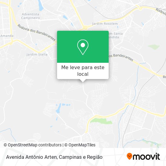 Avenida Antônio Arten mapa