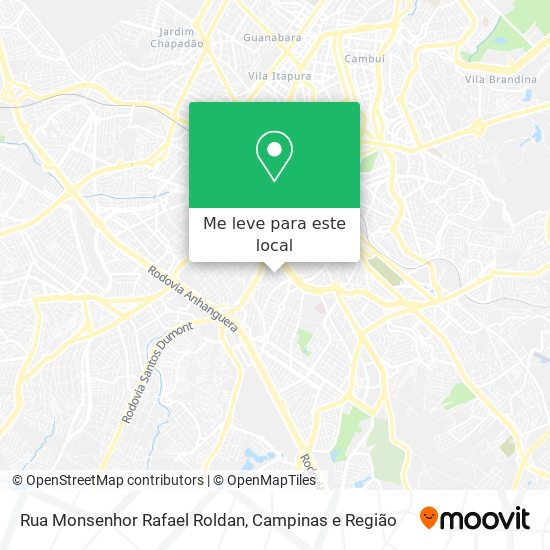 Rua Monsenhor Rafael Roldan mapa