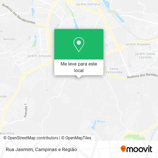 Rua Jasmim mapa
