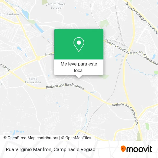 Rua Virginio Manfron mapa