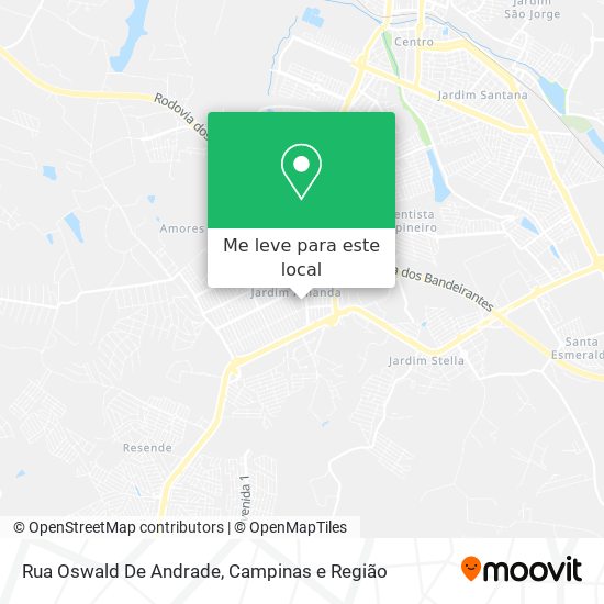 Rua Oswald De Andrade mapa