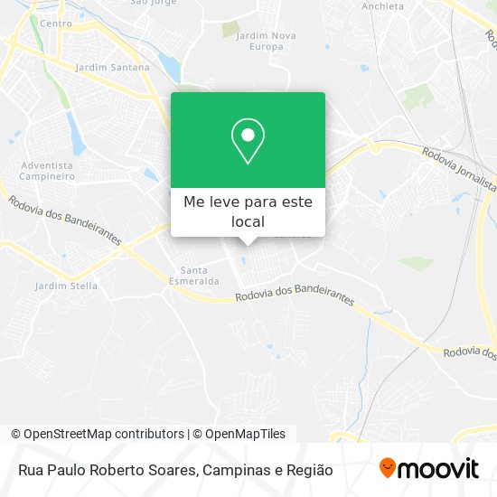 Rua Paulo Roberto Soares mapa