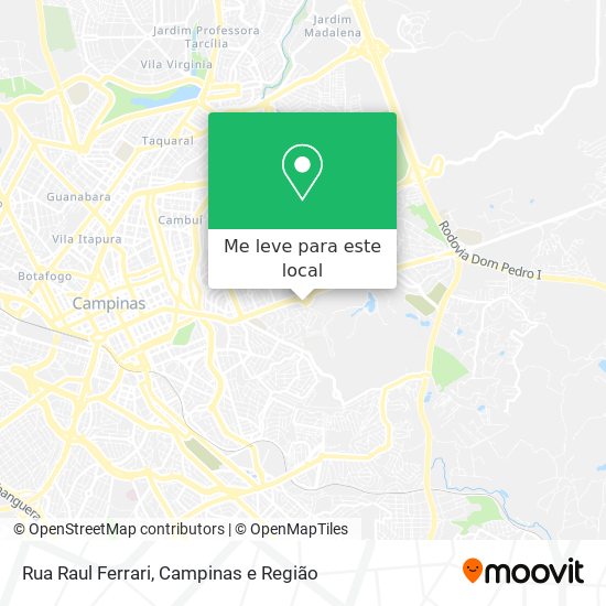Rua Raul Ferrari mapa