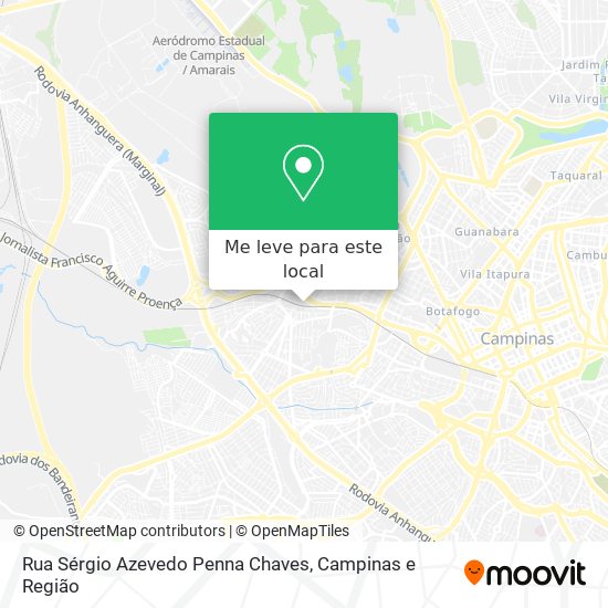 Rua Sérgio Azevedo Penna Chaves mapa