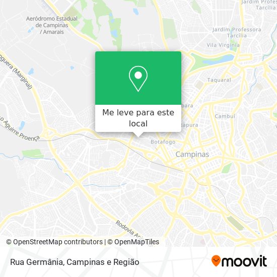 Rua Germânia mapa