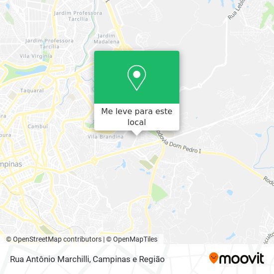 Rua Antônio Marchilli mapa