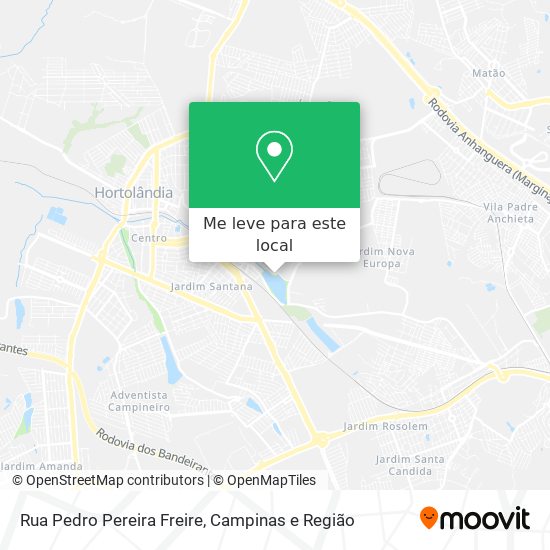 Rua Pedro Pereira Freire mapa