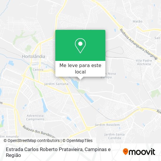 Estrada Carlos Roberto Pratavieira mapa