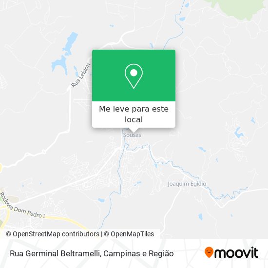 Rua Germinal Beltramelli mapa