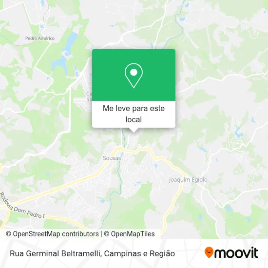Rua Germinal Beltramelli mapa