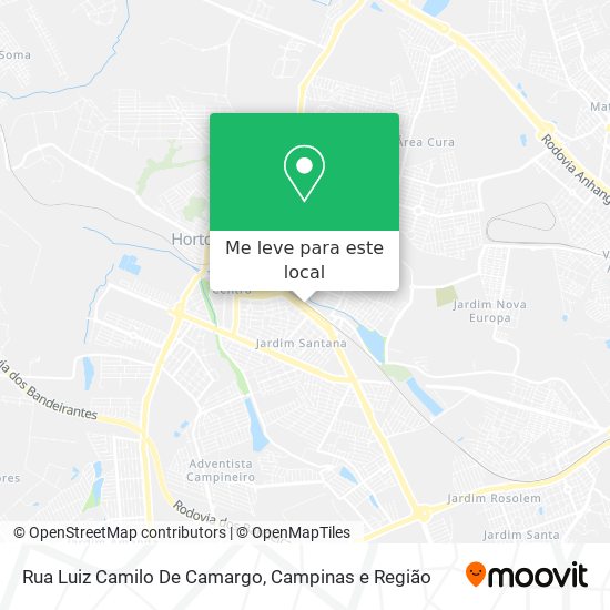 Rua Luiz Camilo De Camargo mapa