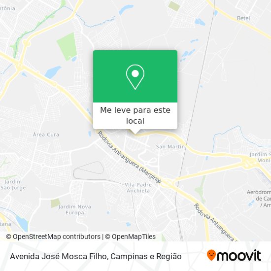 Avenida José Mosca Filho mapa