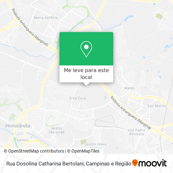 Rua Dosolina Catharina Bertolani mapa