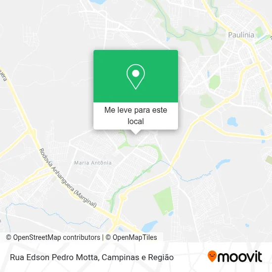 Rua Edson Pedro Motta mapa