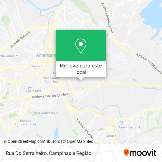 Rua Do Serralheiro mapa