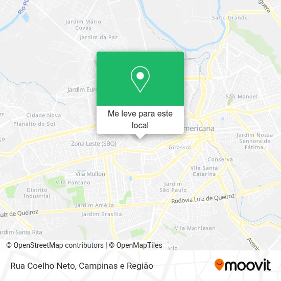Rua Coelho Neto mapa