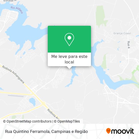 Rua Quintino Ferramola mapa