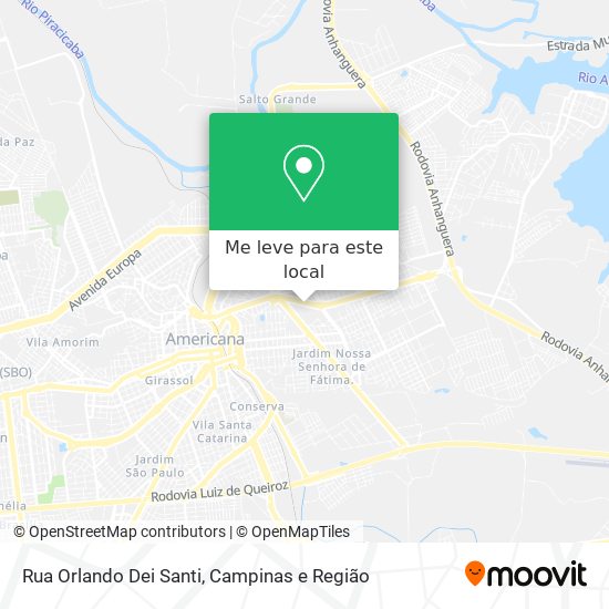 Rua Orlando Dei Santi mapa