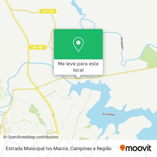 Estrada Municipal Ivo Macris mapa